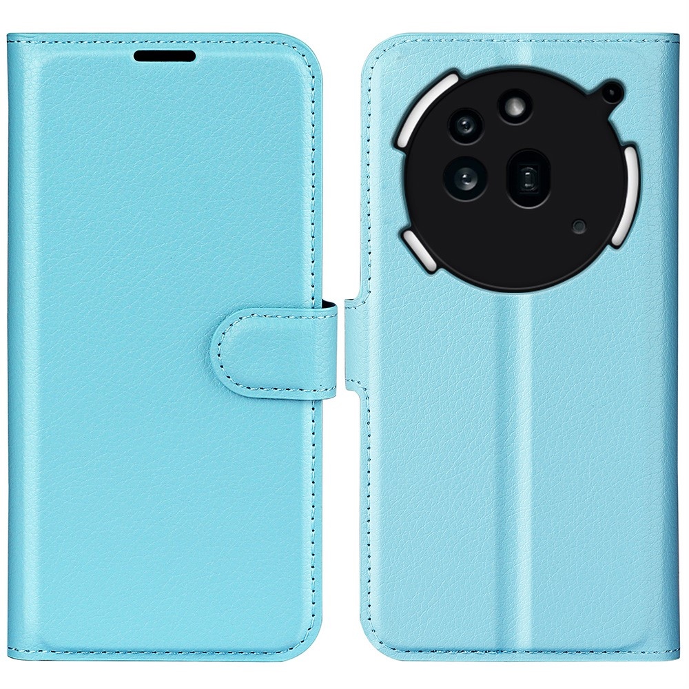 Litchi könyvtáska Nothing Phone (3a) Pro készülékhez - kék