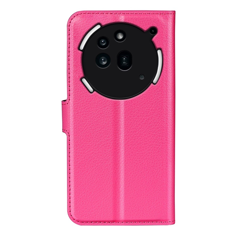Litchi könyvtáska Nothing Phone (3a) Pro készülékhez - rózsaszínű