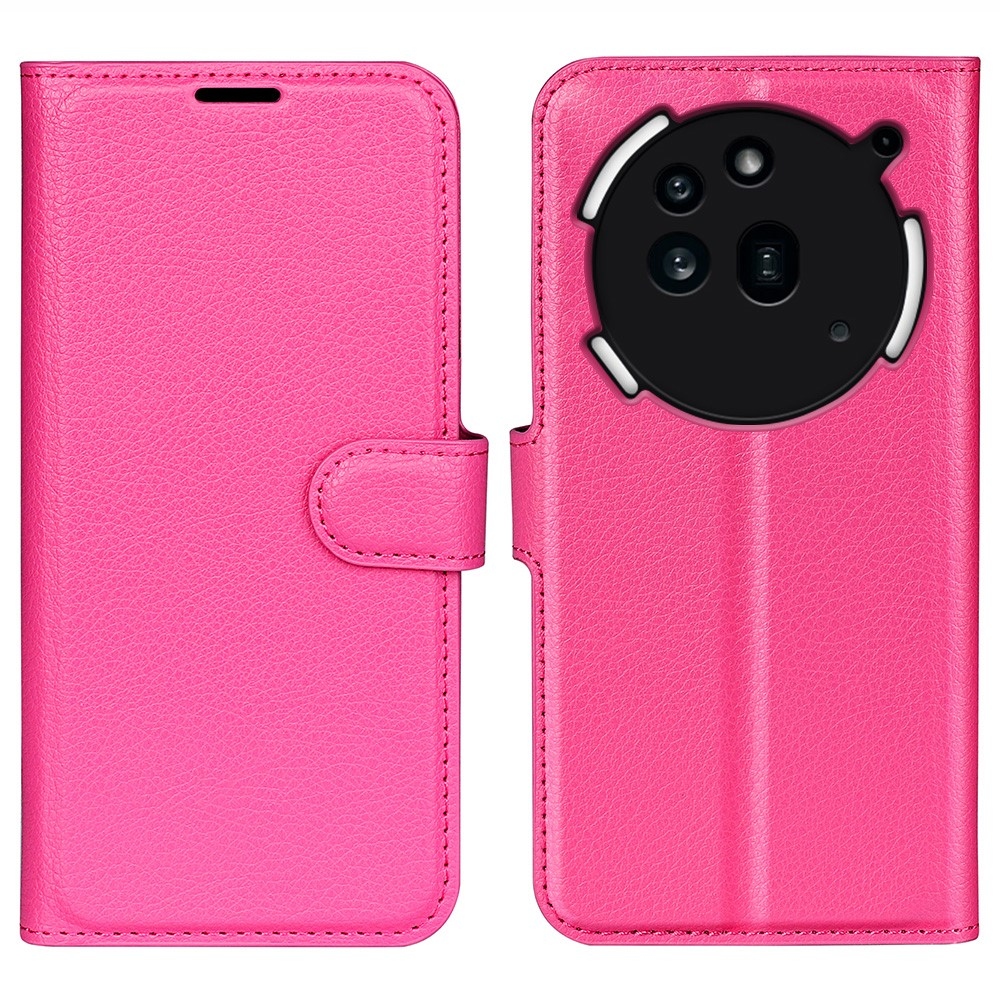 Litchi könyvtáska Nothing Phone (3a) Pro készülékhez - rózsaszínű
