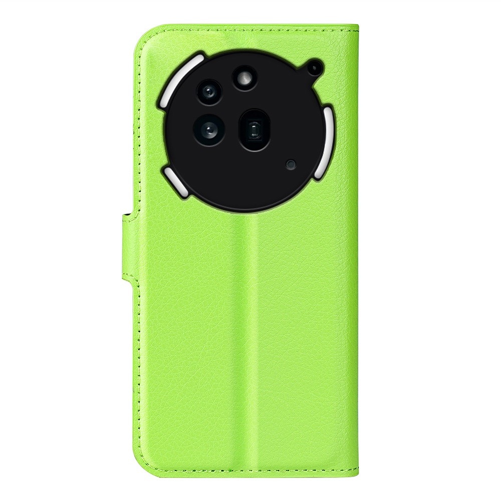 Litchi könyvtáska Nothing Phone (3a) Pro készülékhez - zöld