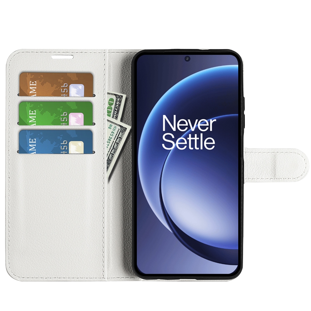Litchi könyv tok a OnePlus 15 5G-hez - fehér