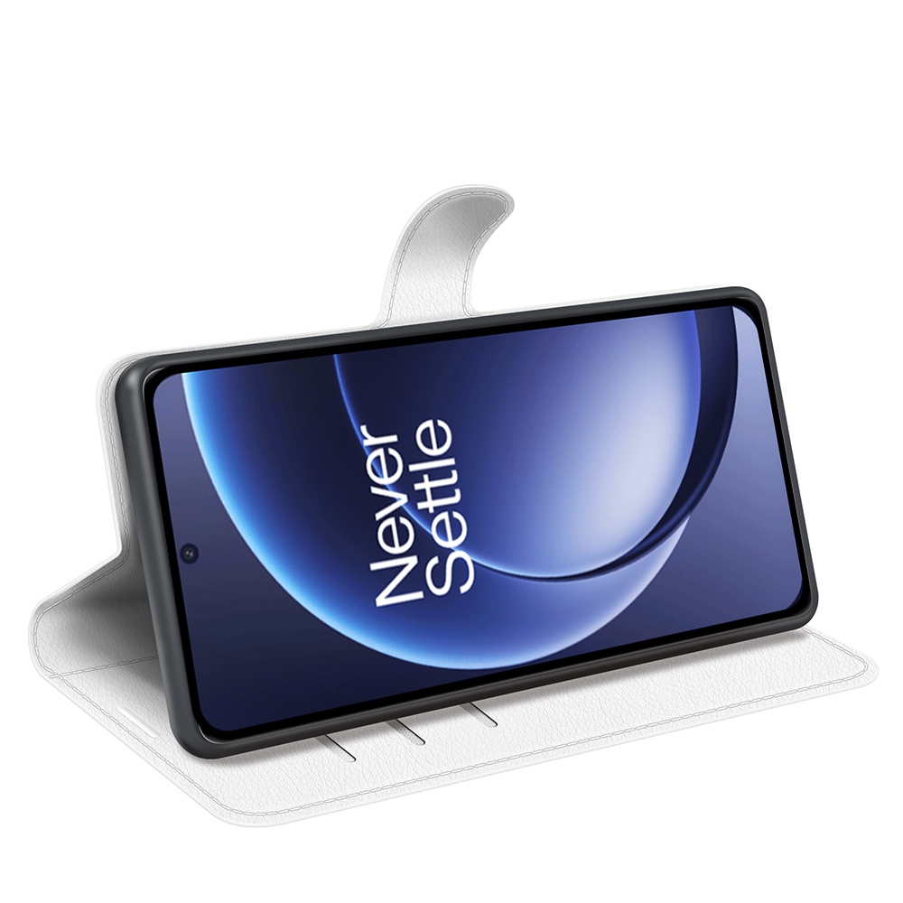 Litchi könyv tok a OnePlus 15 5G-hez - fehér