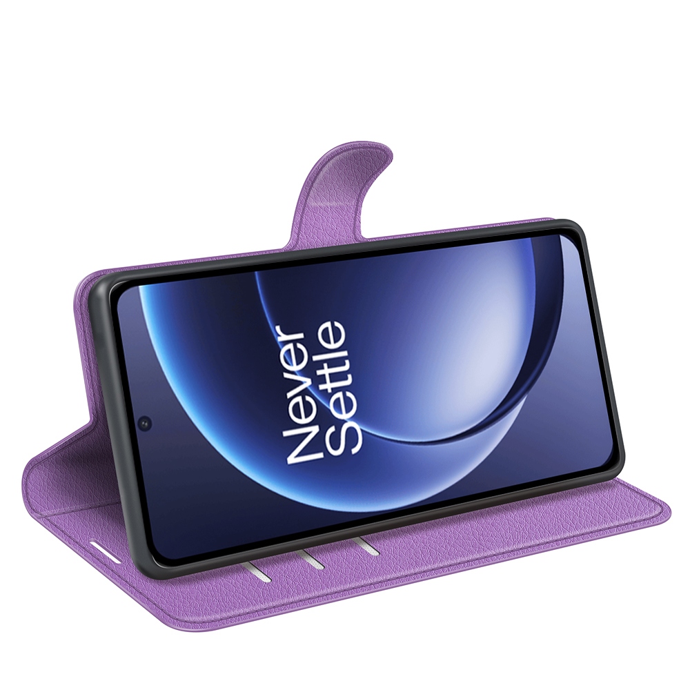 Litchi könyv tok a OnePlus 15 5G-hez - lila