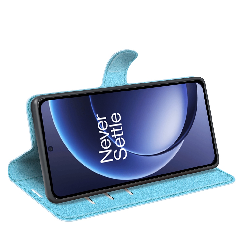 Litchi könyv tok OnePlus 15 5G-hez - kék