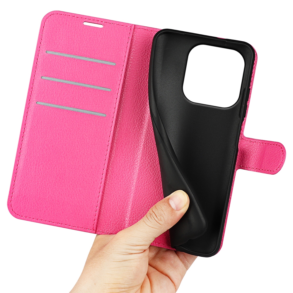 Litchi könyv tok OnePlus 15 5G - rózsa