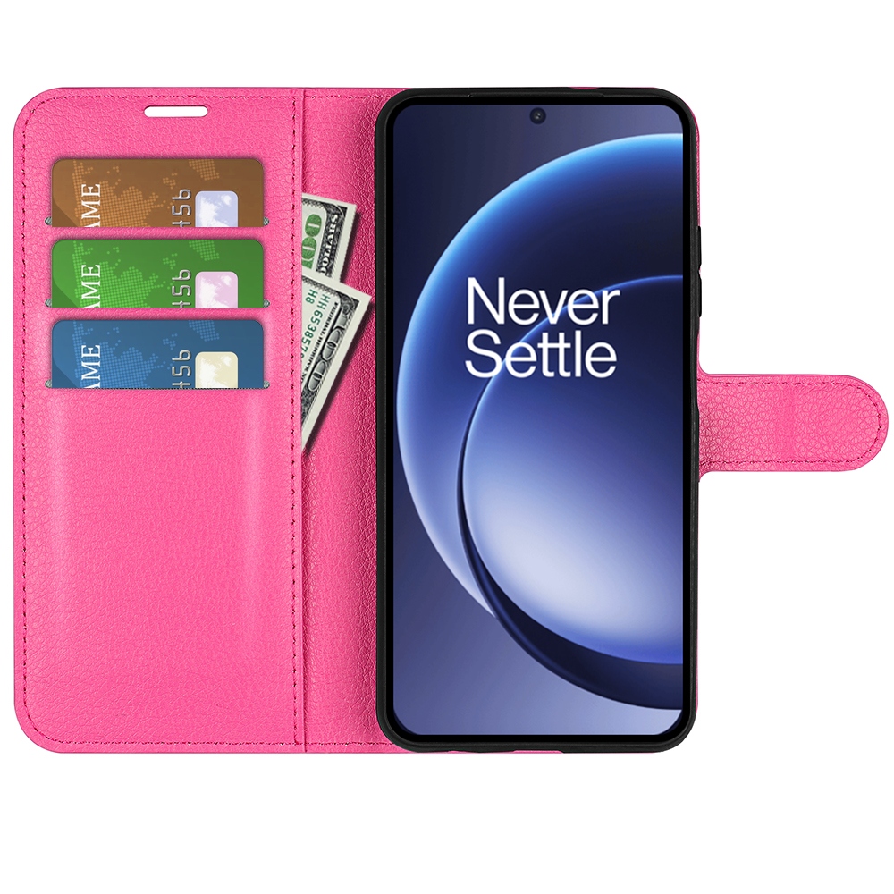 Litchi könyv tok OnePlus 15 5G - rózsa