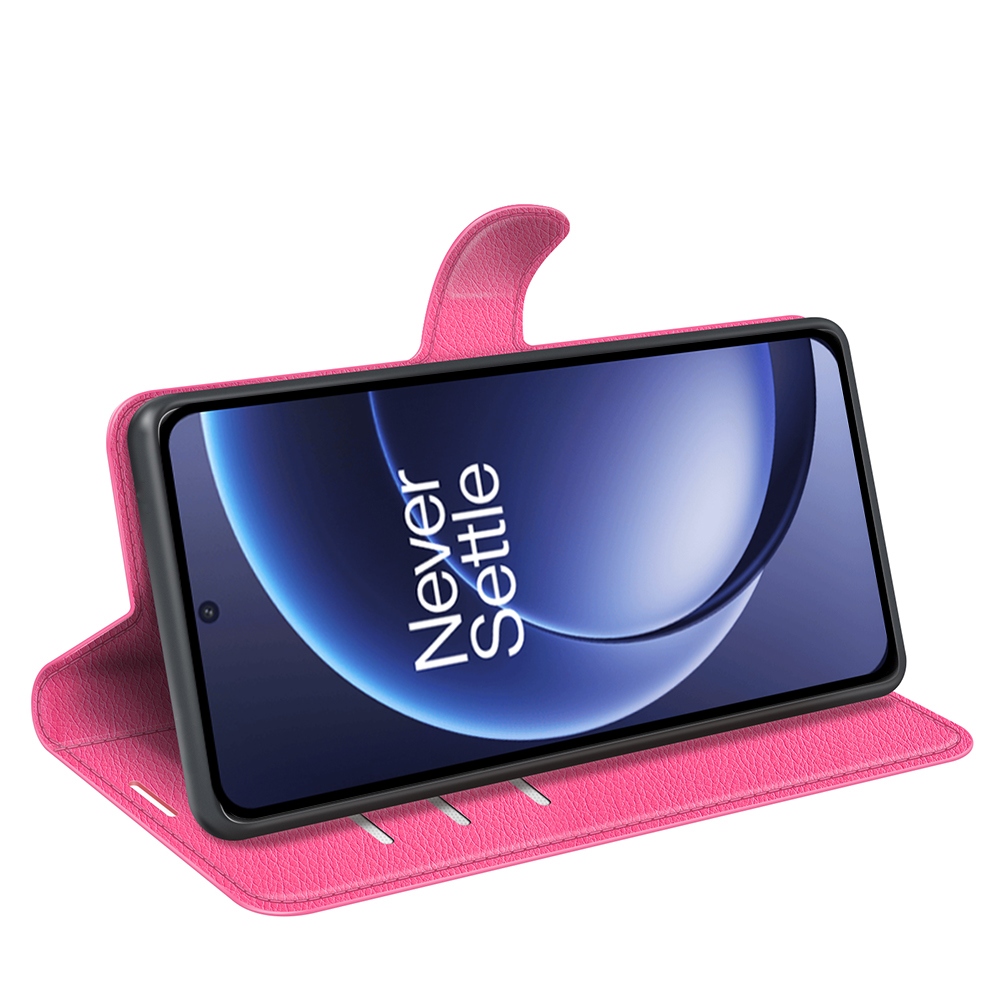 Litchi könyv tok OnePlus 15 5G - rózsa