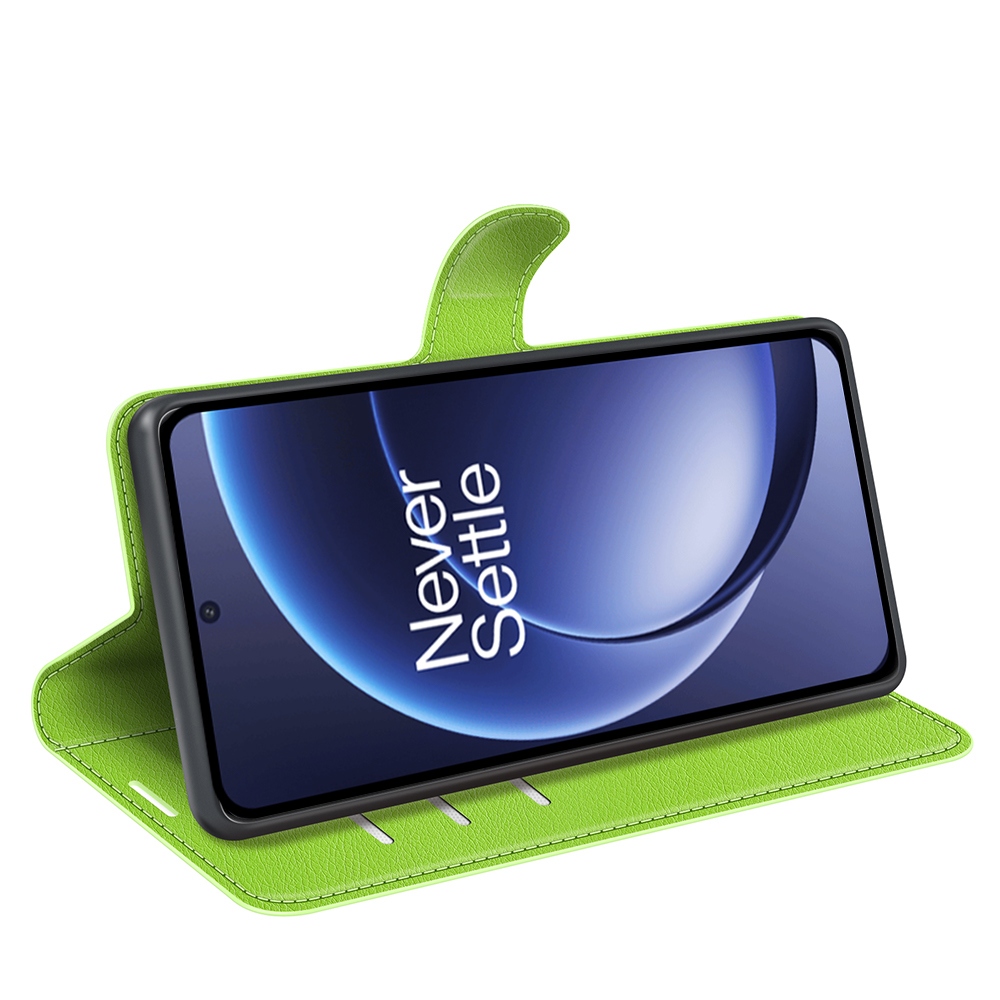 Litchi könyv tok a OnePlus 15 5G-hez - zöld