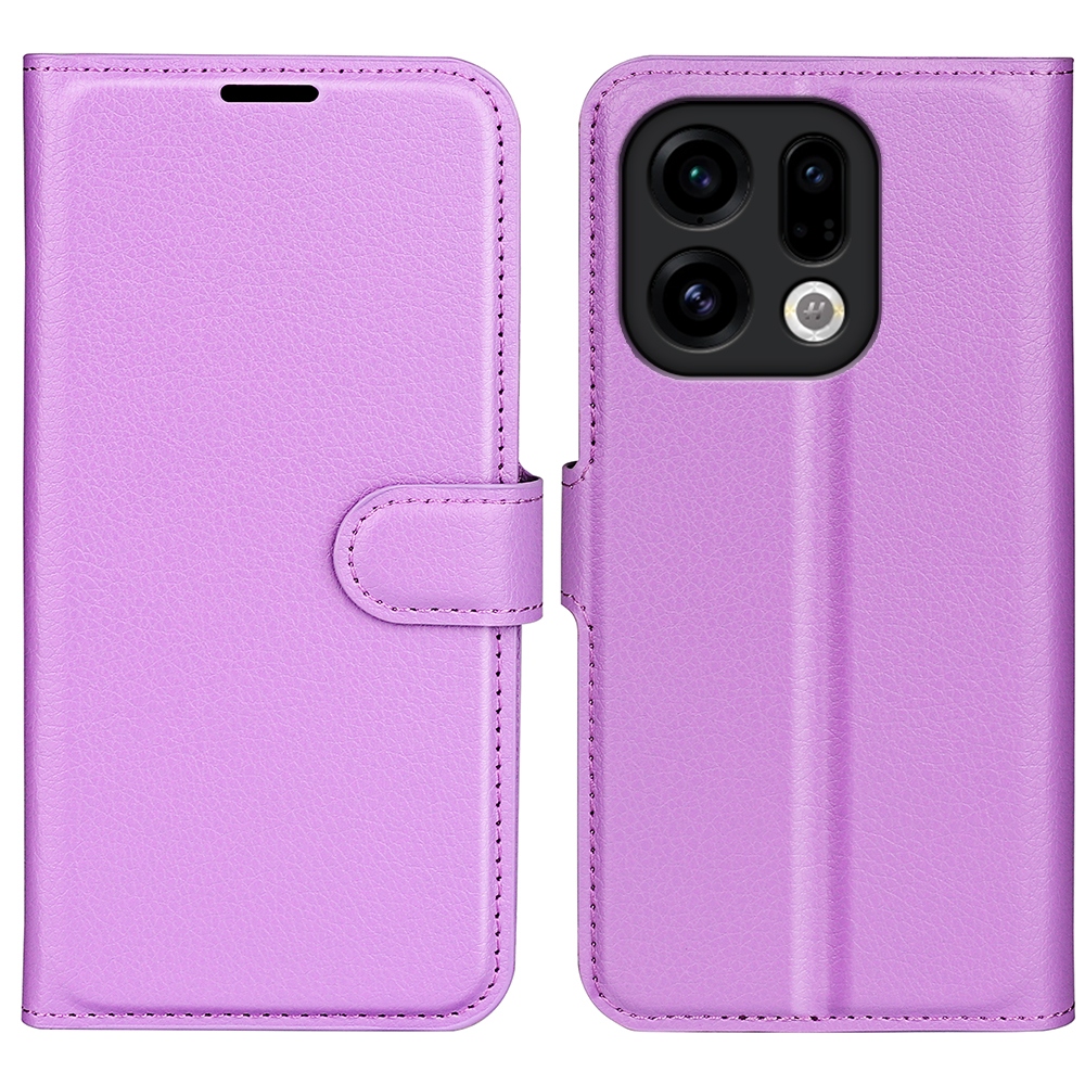 Litchi könyv tok az Oppo Find X9 5G-hez - lila