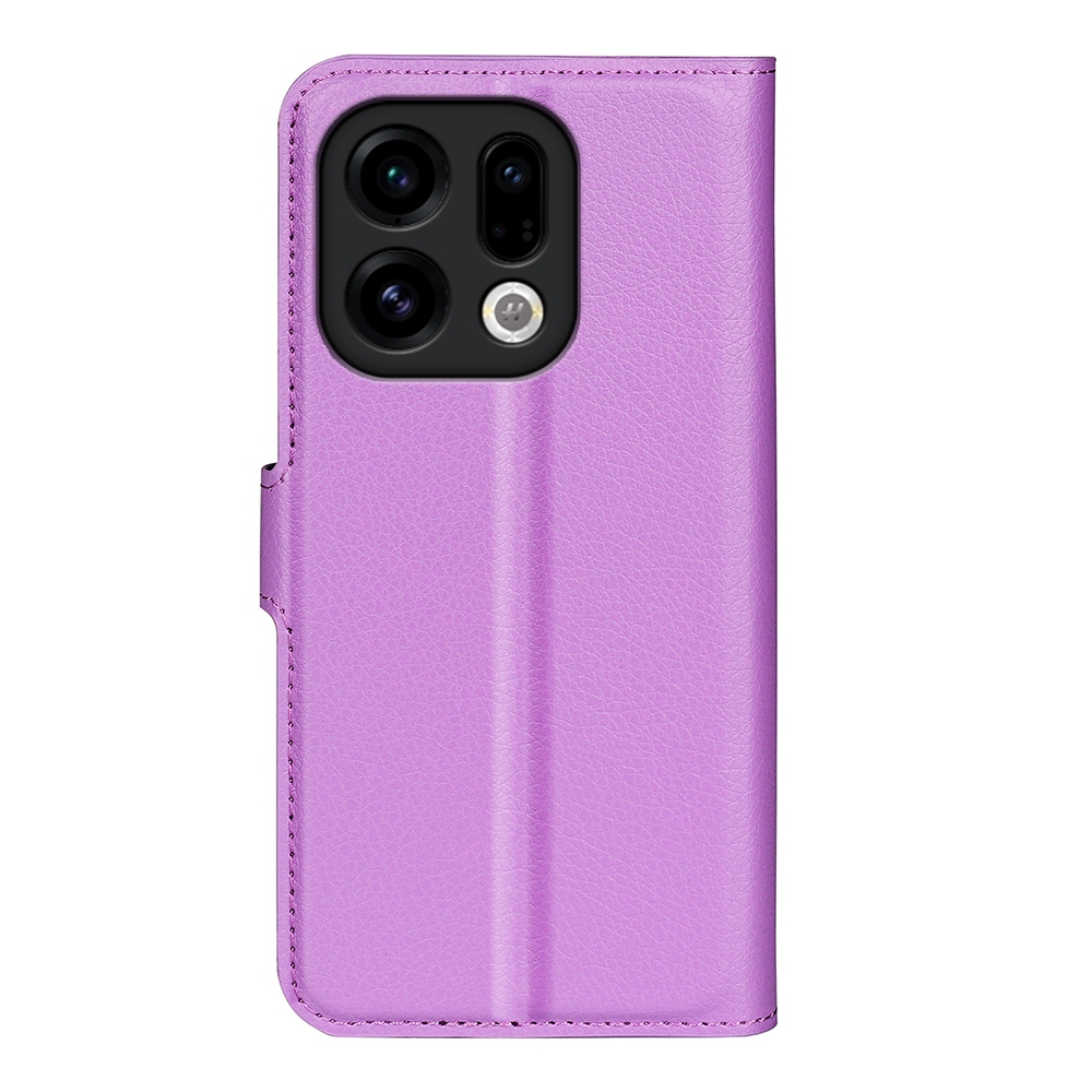 Litchi könyv tok az Oppo Find X9 5G-hez - lila