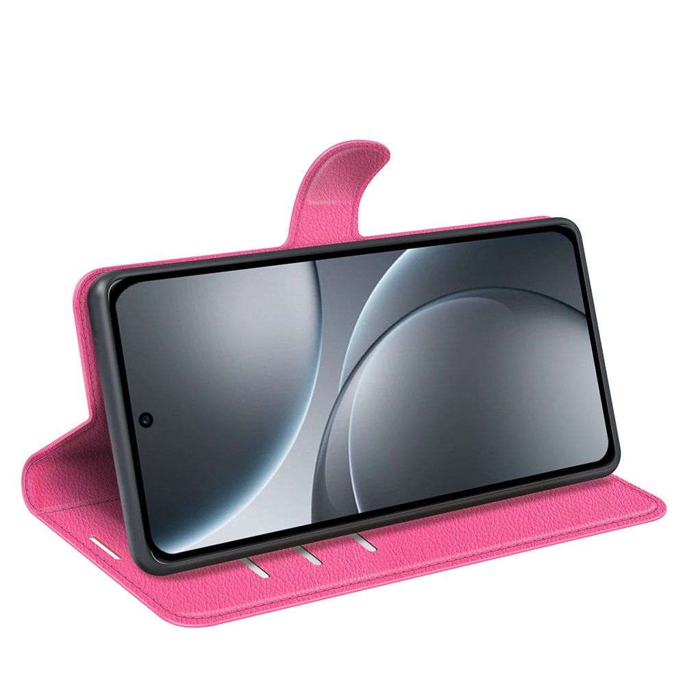 Litchi könyv tok Oppo Find X9 5G - rózsa