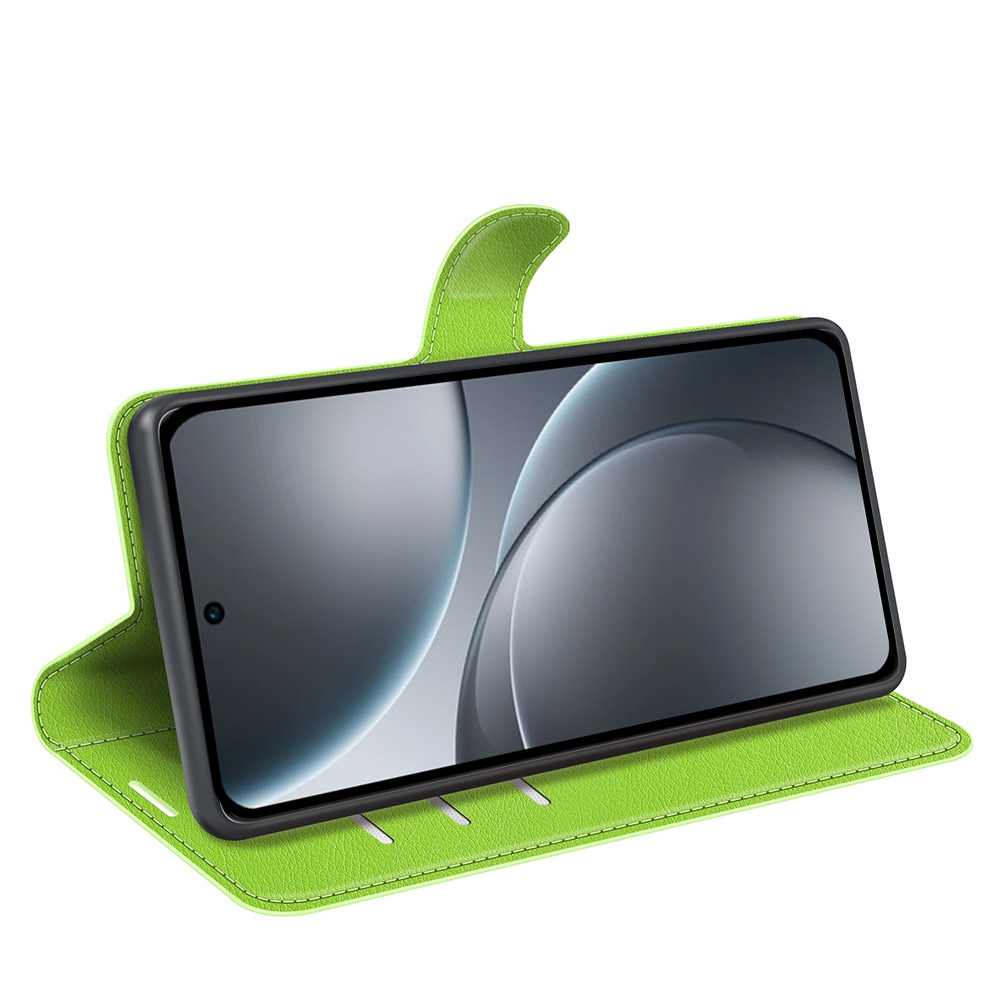 Litchi könyv tok az Oppo Find X9 5G-hez - zöld