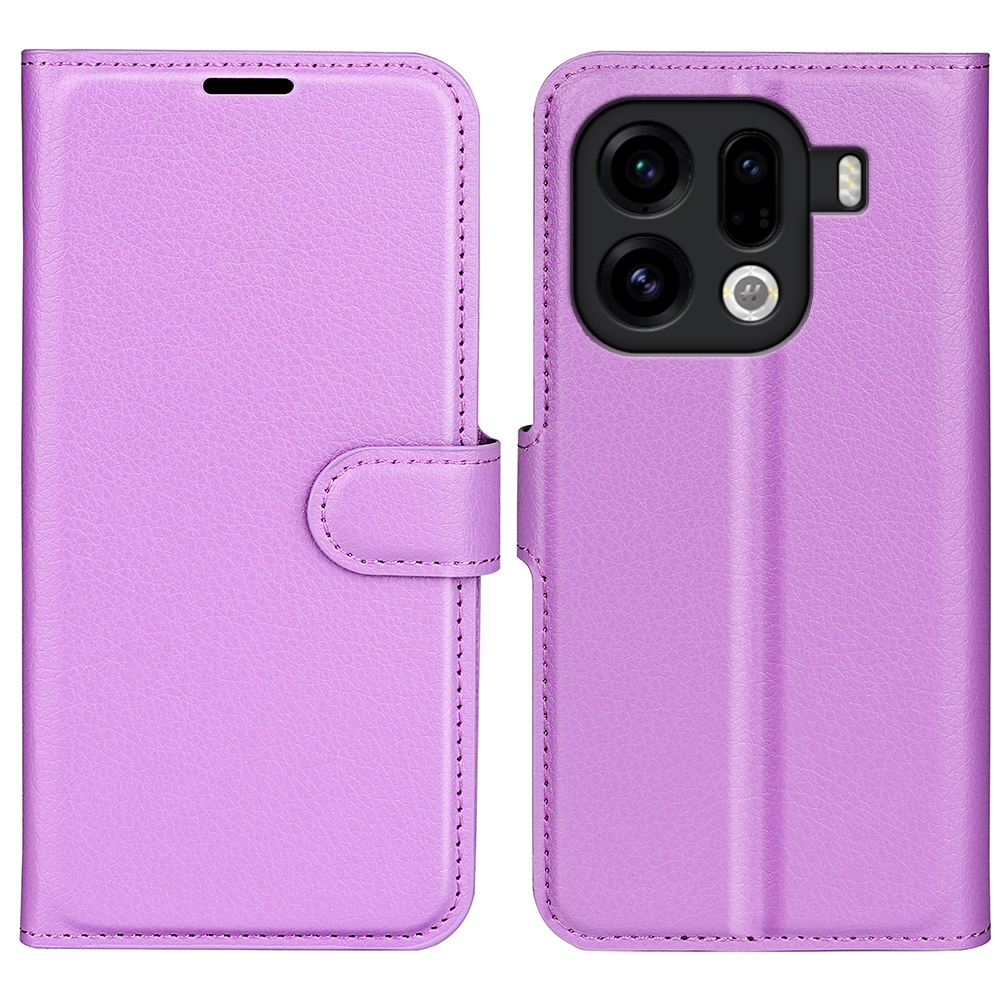 Litchi könyv tok az Oppo Find X9 Pro 5G készülékhez - lila