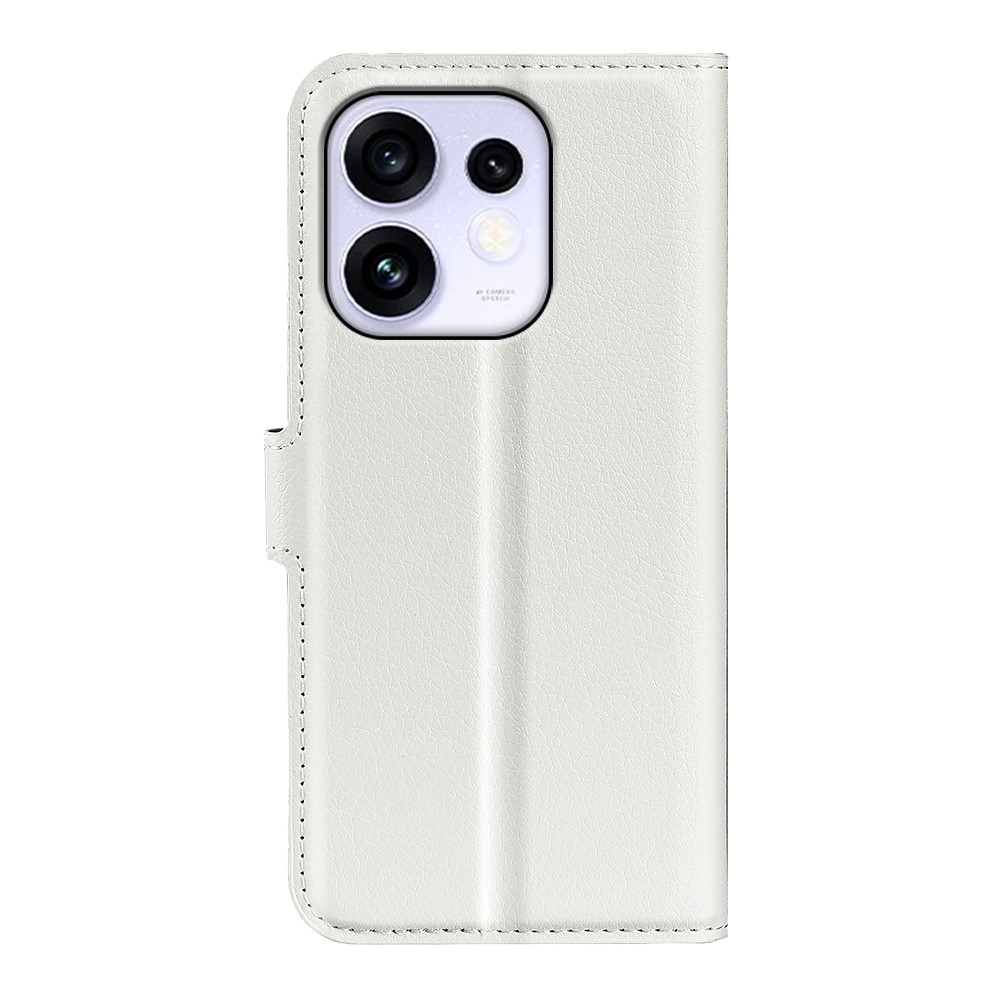 Litchi könyvformájú tok az Oppo Reno 16 5G-hez – fehér