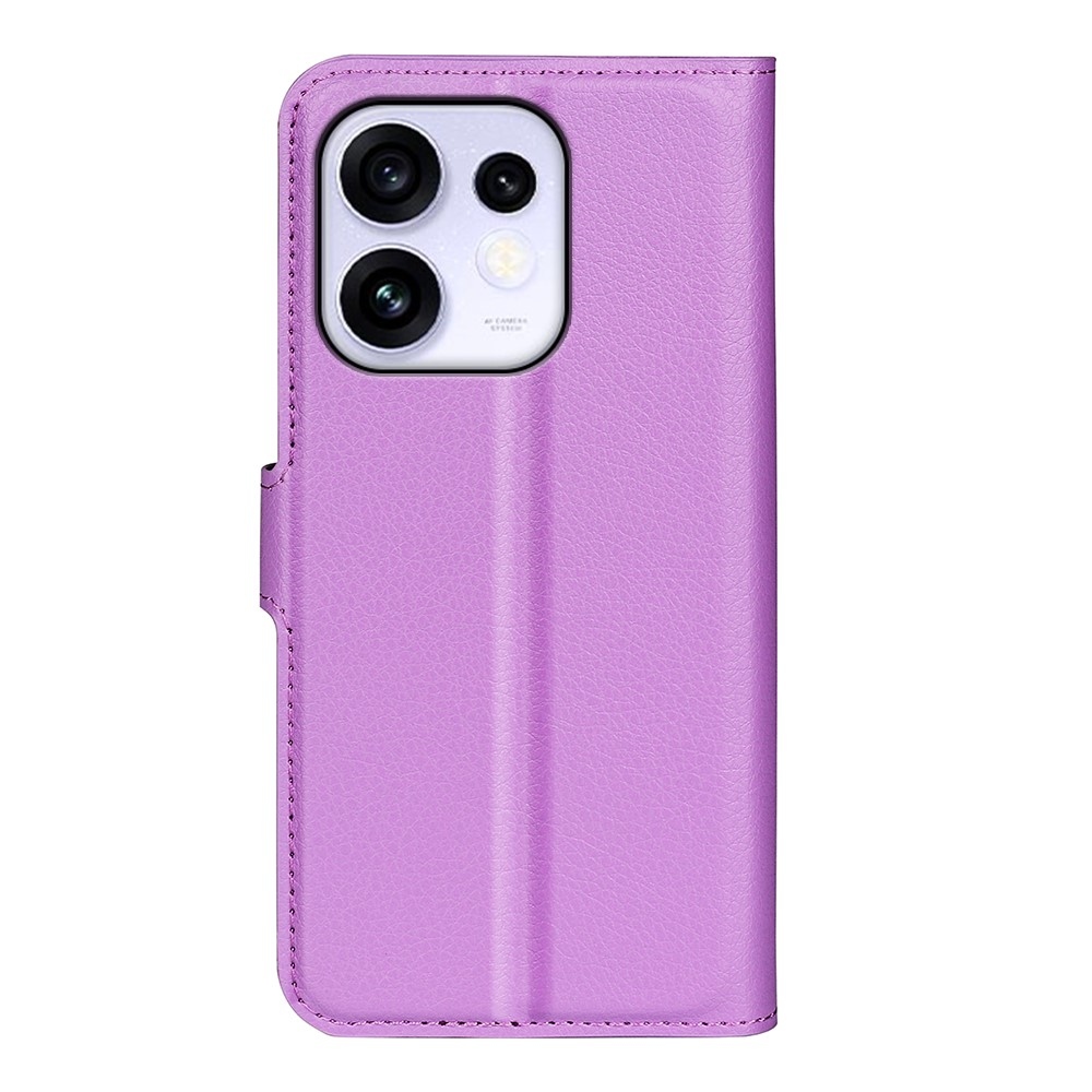 Litchi könyvformájú tok az Oppo Reno 16 5G-hez – lila