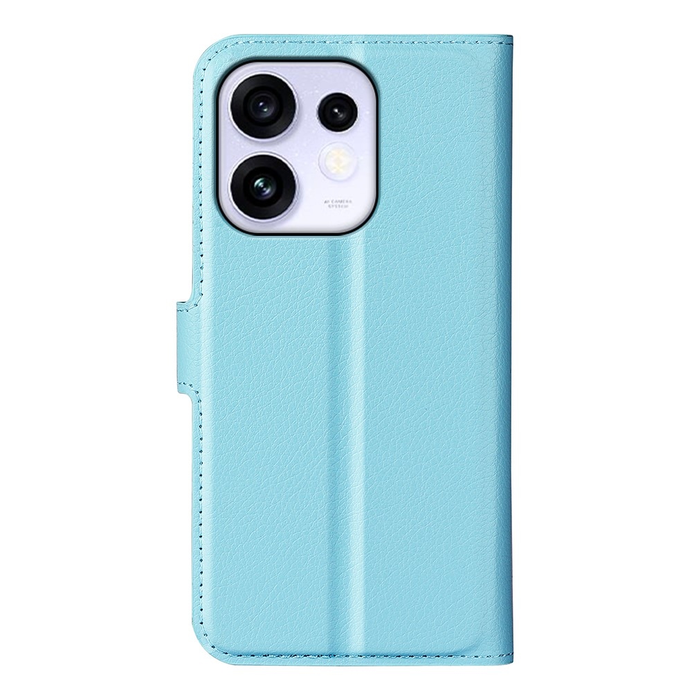 Litchi könyvformájú tok az Oppo Reno 16 5G-hez – kék