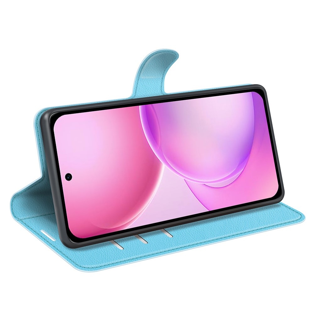 Litchi könyvformájú tok az Oppo Reno 16 5G-hez – kék