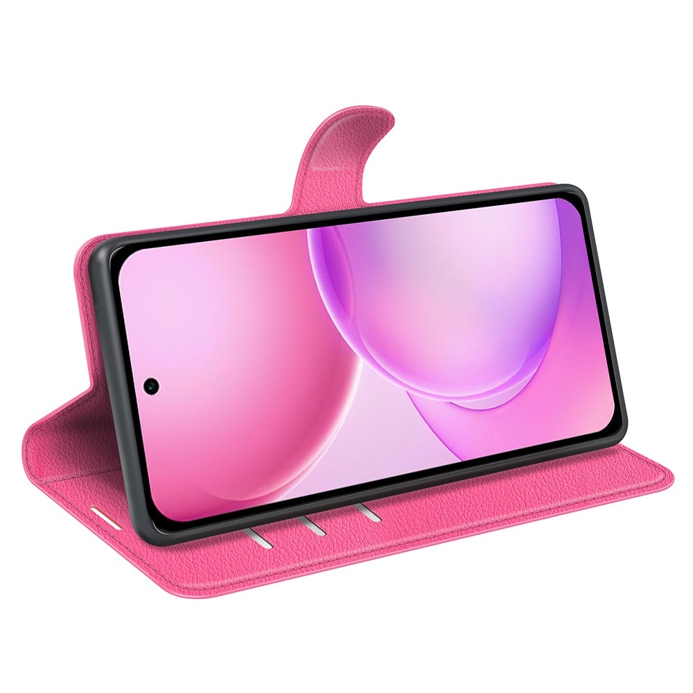 Litchi könyvformájú tok az Oppo Reno 16 5G-hez – rózsaszín