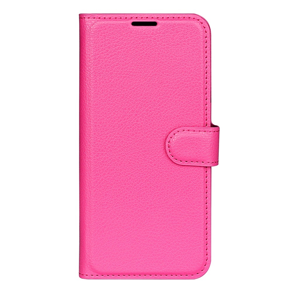 Litchi könyvformájú tok az Oppo Reno 16 5G-hez – rózsaszín