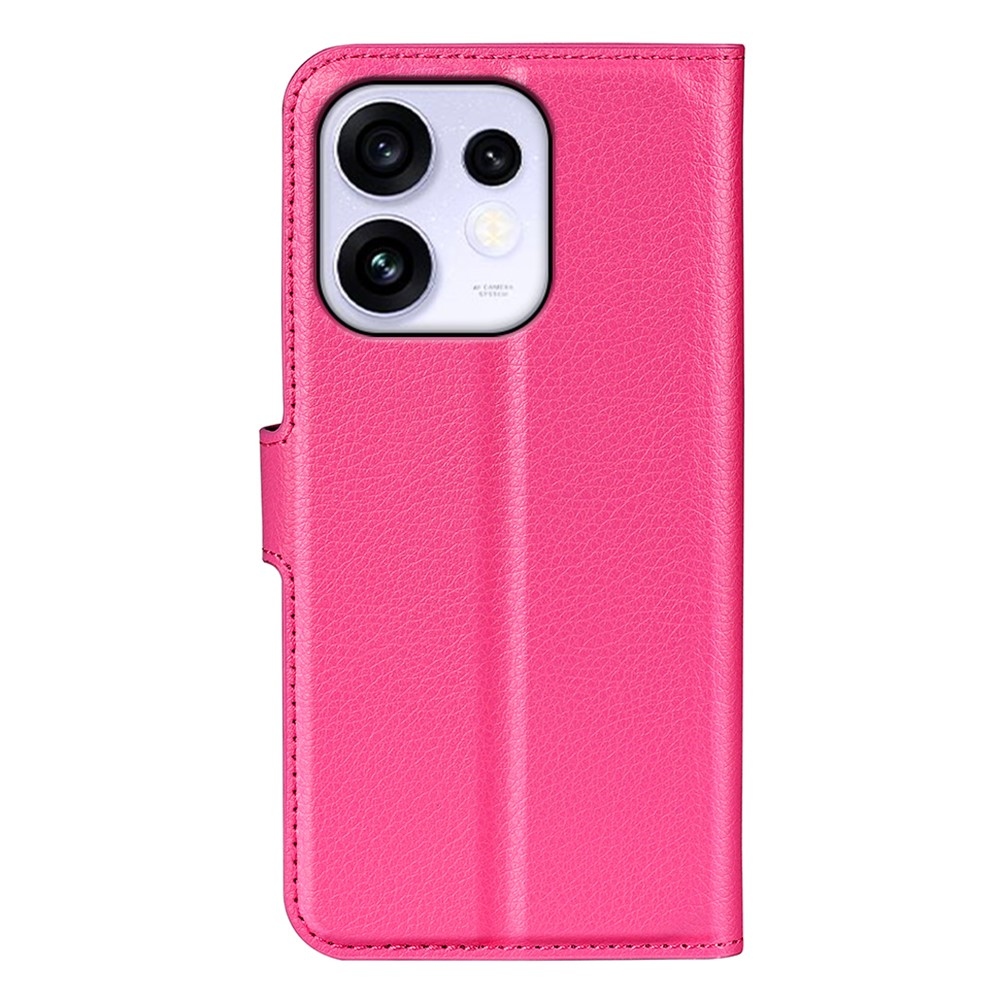 Litchi könyvformájú tok az Oppo Reno 16 5G-hez – rózsaszín