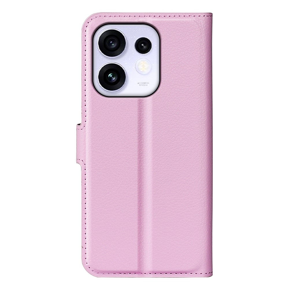 Litchi könyvszerű tok az Oppo Reno 16 5G-hez – rózsaszín