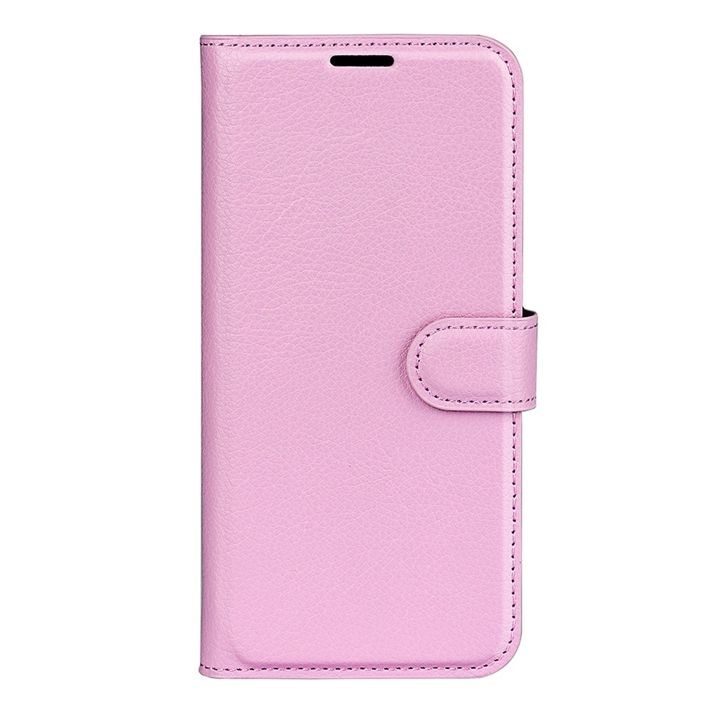 Litchi könyvszerű tok az Oppo Reno 16 5G-hez – rózsaszín