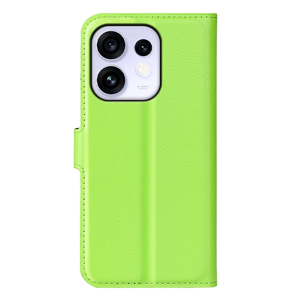 Litchi könyvformájú tok az Oppo Reno 16 5G-hez – zöld