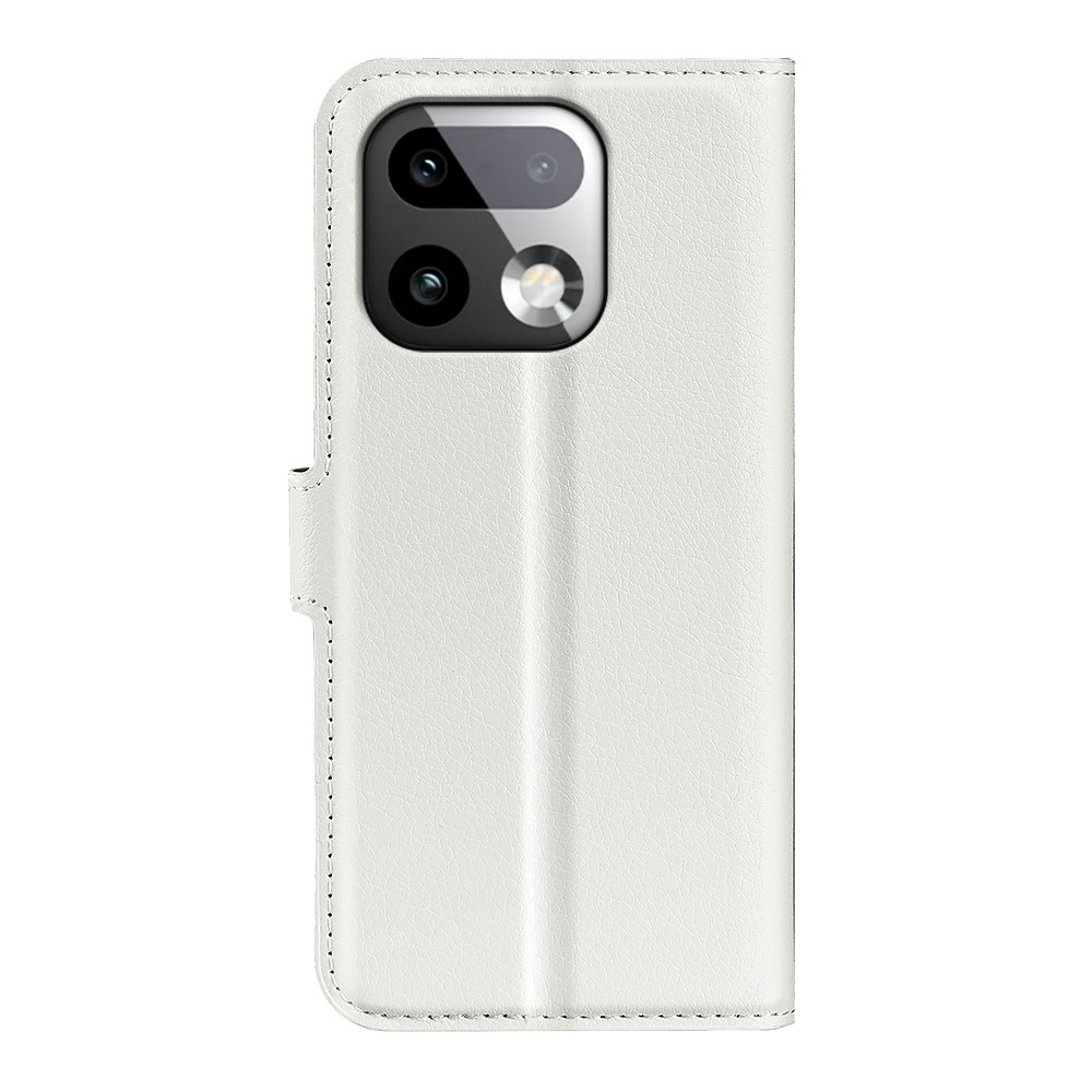 Litchi könyvtáska a Realme 16 Pro+ 5G készülékhez - fehér