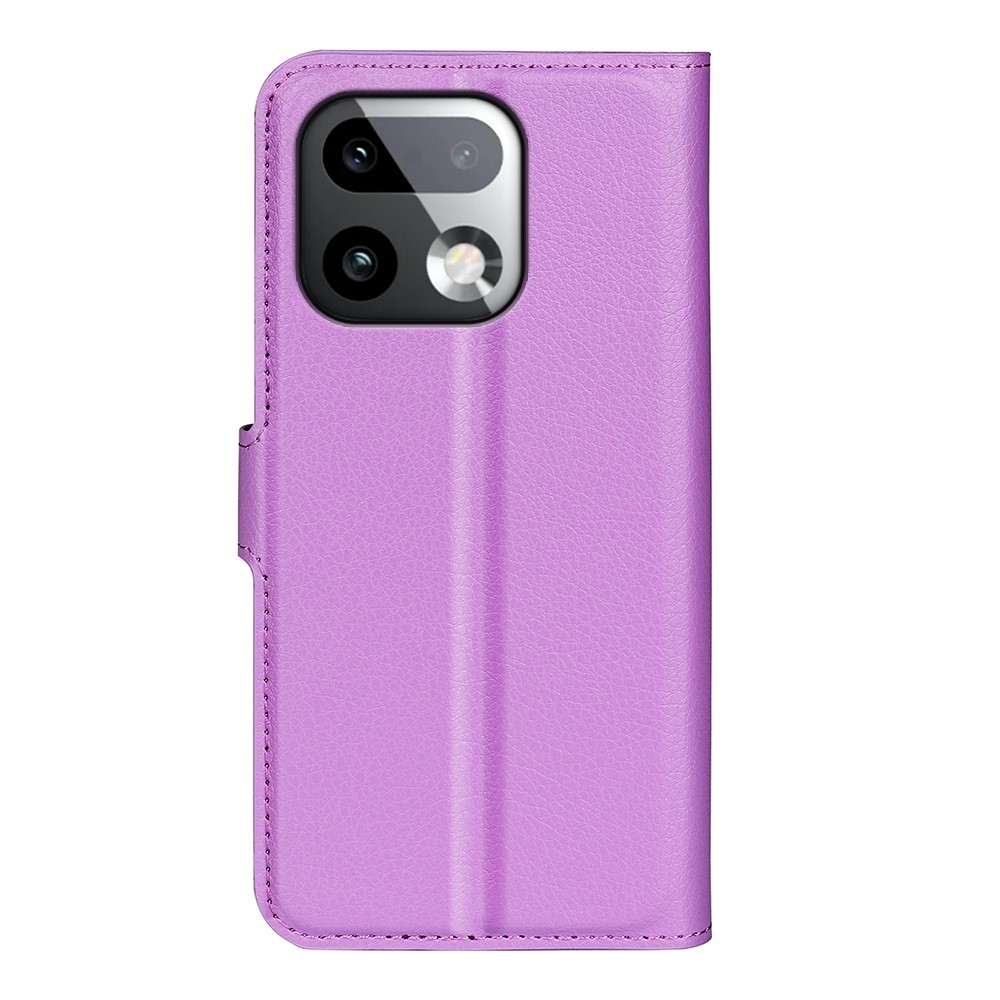 Litchi könyvtáska a Realme 16 Pro+ 5G készülékhez - lila