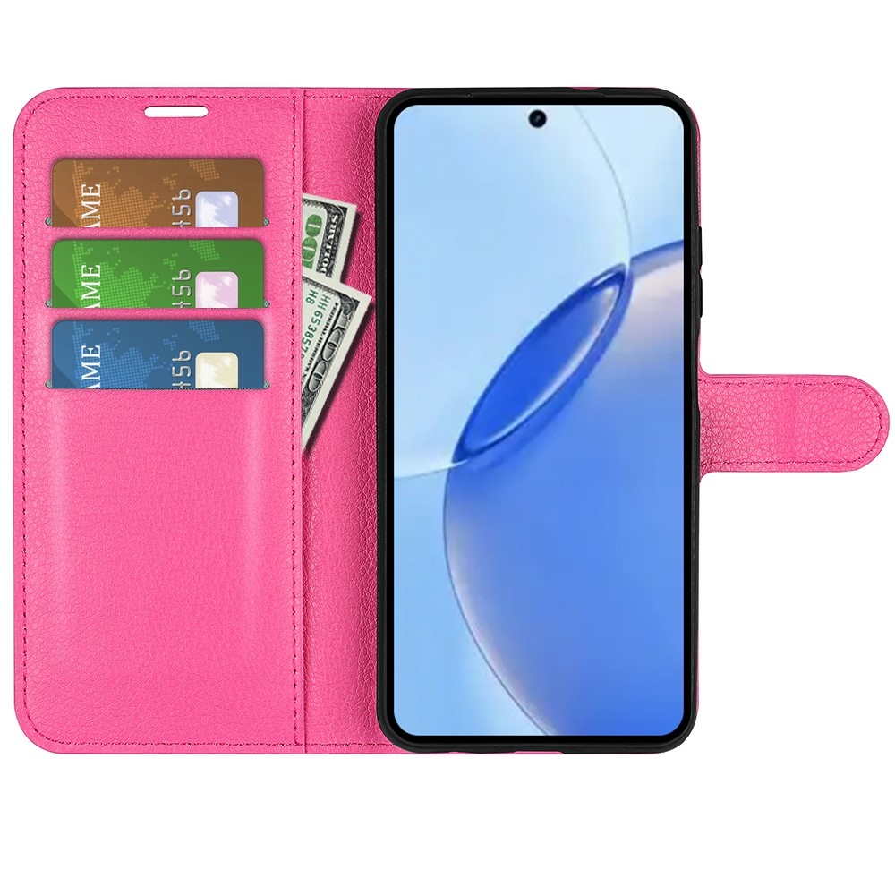 Litchi könyv tok a Realme 16 Pro 5G-hez - rózsaszínű