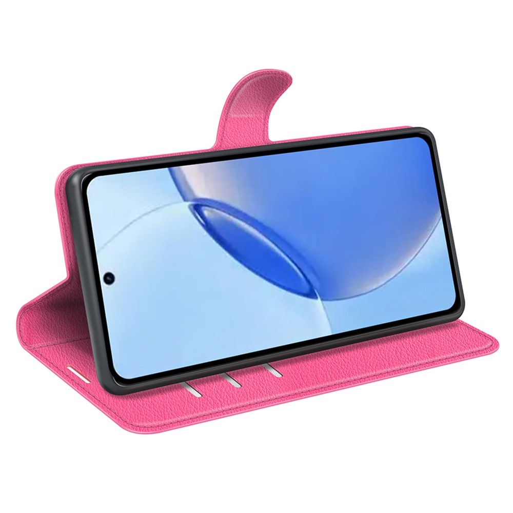 Litchi könyv tok a Realme 16 Pro 5G-hez - rózsaszínű