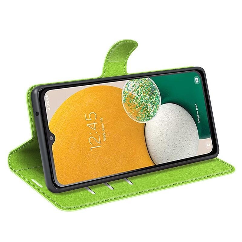Litchi könyv tok Samsung Galaxy A14 4G/5G - zöld