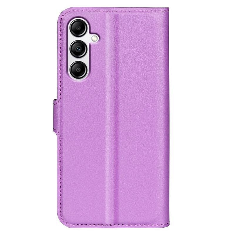 Litchi könyv tok Samsung Galaxy A34 5G - lila
