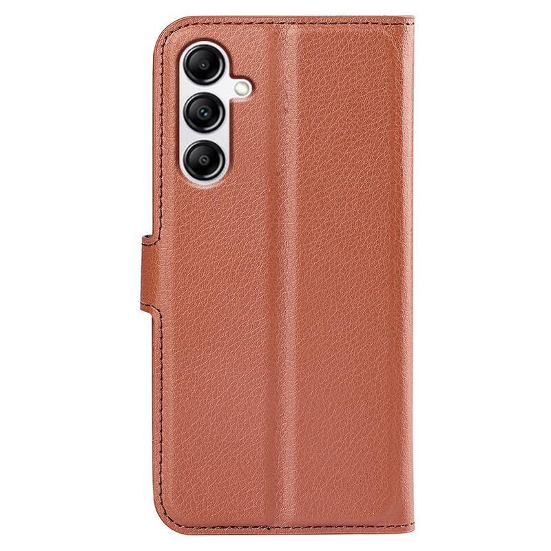 Litchi könyv tok Samsung Galaxy A34 5G-hez - barna