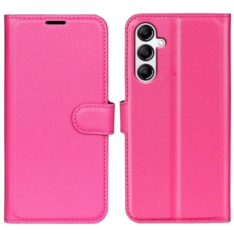 Litchi könyv tok Samsung Galaxy A34 5G-hez - rózsaszínű
