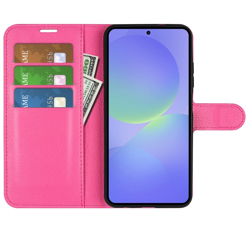 Litchi könyv tok Samsung Galaxy A37 5G - rózsa