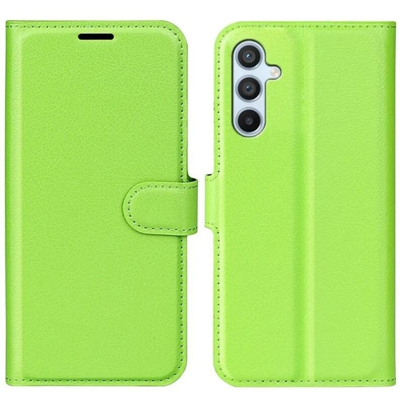 Litchi könyv tok Samsung Galaxy A54 5G - zöld