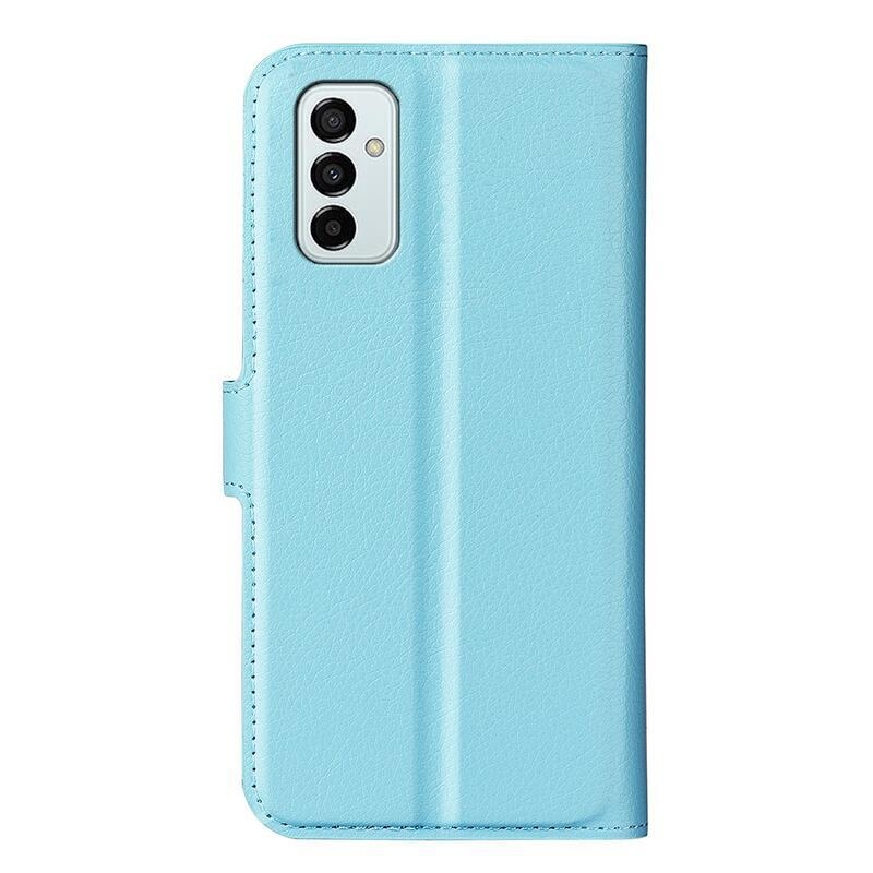 Litchi könyv tok Samsung Galaxy M23 5G - kék