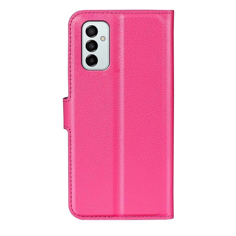 Litchi könyv tok Samsung Galaxy M23 5G - rózsa