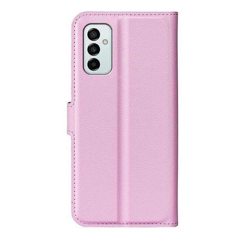 Litchi könyv tok Samsung Galaxy M23 5G-hez - rózsaszínű