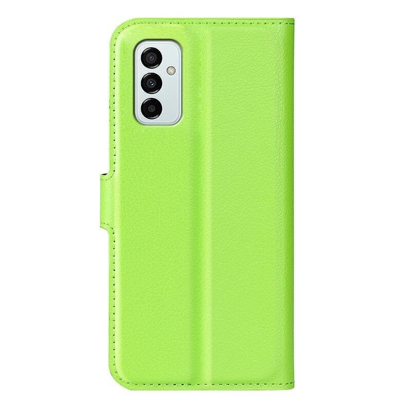 Litchi könyv tok Samsung Galaxy M23 5G-hez - zöld