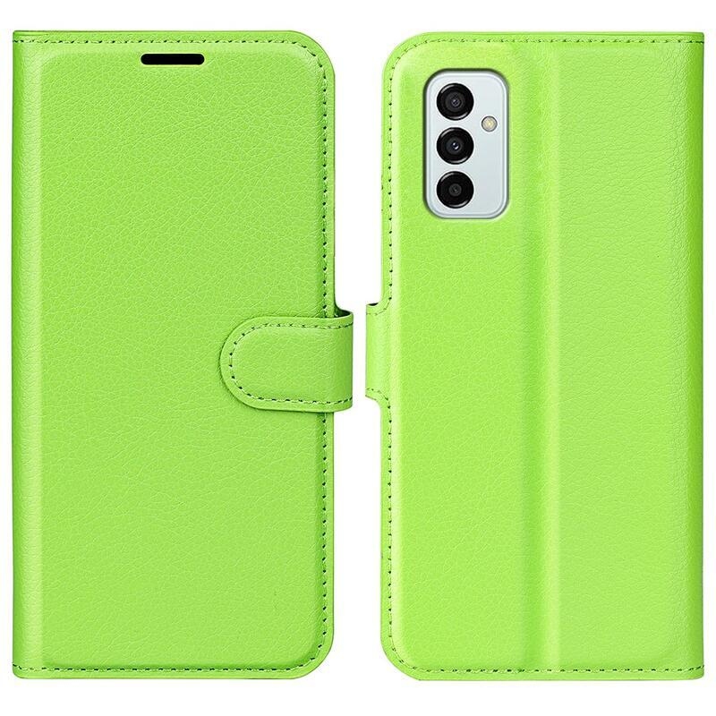 Litchi könyv tok Samsung Galaxy M23 5G-hez - zöld
