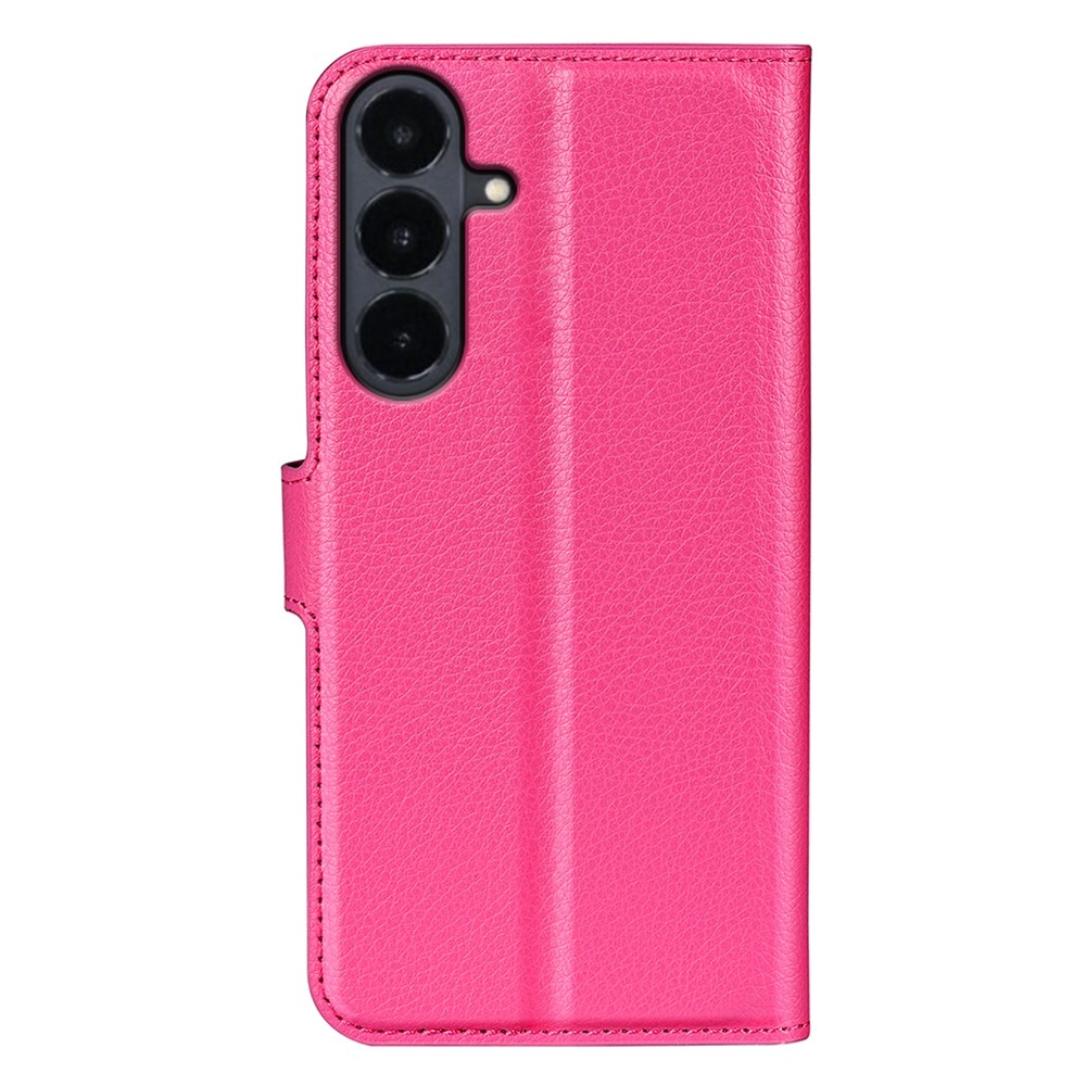Litchi könyvformájú tok a Samsung Galaxy S26 FE-hez – rózsaszín