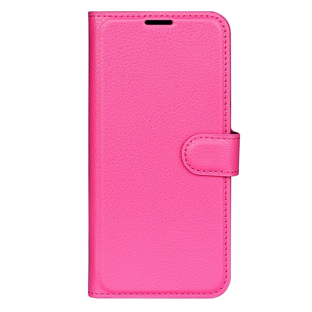 Litchi könyvformájú tok a Samsung Galaxy S26 FE-hez – rózsaszín