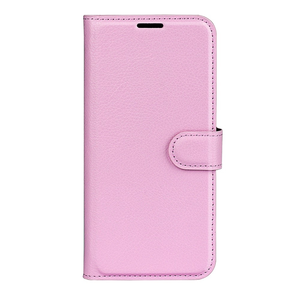 Litchi könyvformájú tok a Samsung Galaxy S26 FE-hez – rózsaszín