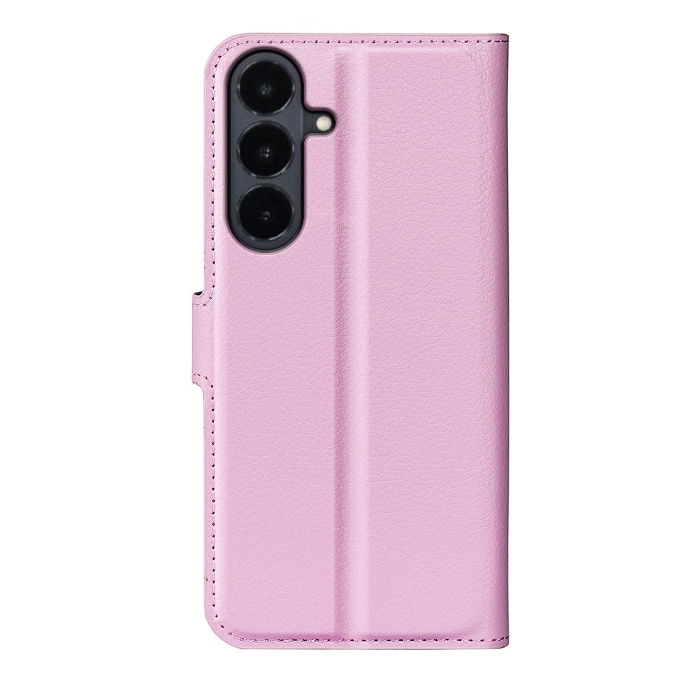 Litchi könyvformájú tok a Samsung Galaxy S26 FE-hez – rózsaszín