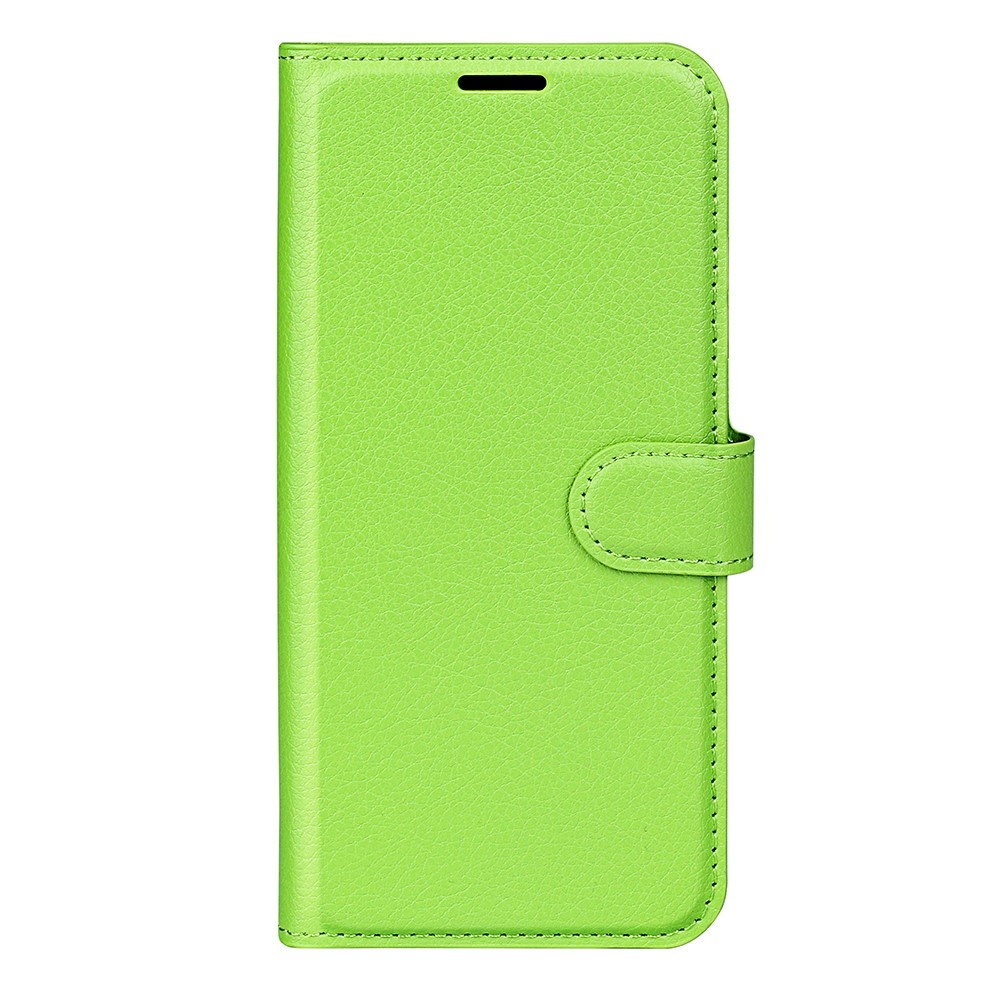 Litchi könyvformájú tok a Samsung Galaxy S26 FE-hez – zöld