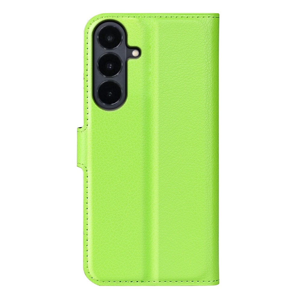 Litchi könyvformájú tok a Samsung Galaxy S26 FE-hez – zöld