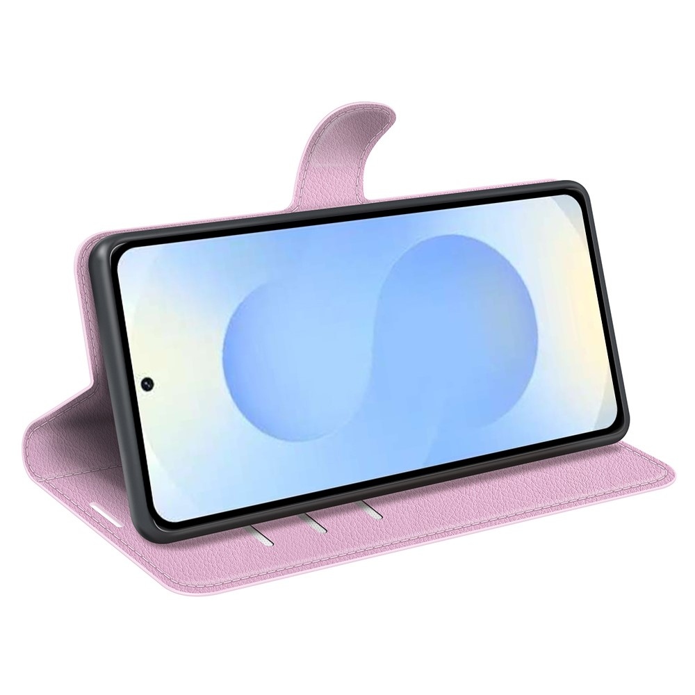 Litchi könyv tok Samsung Galaxy S26+ készülékhez - rózsaszín