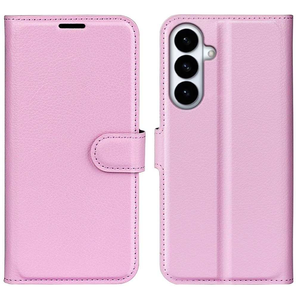 Litchi könyv tok Samsung Galaxy S26+ készülékhez - rózsaszín